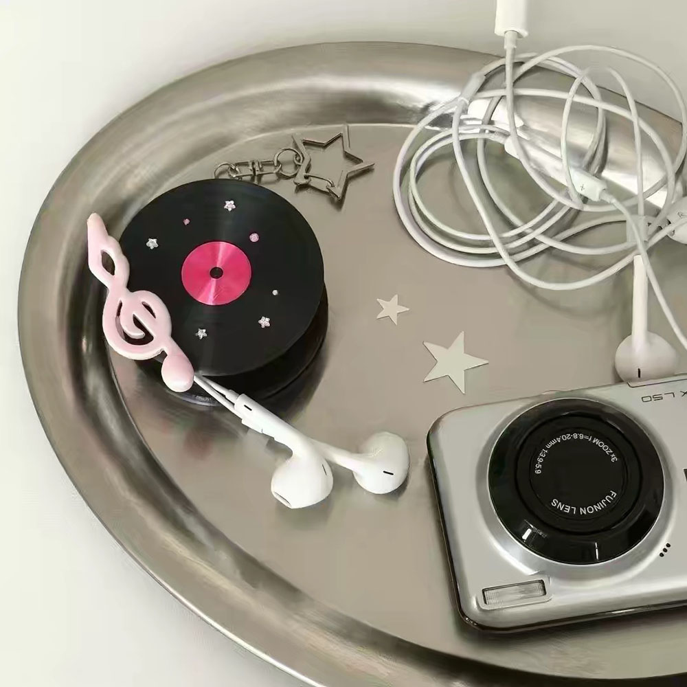 かわいいレコードケーブルオーガナイザー – スターキーホルダ - Cable Winder Keychain のレビューと価格