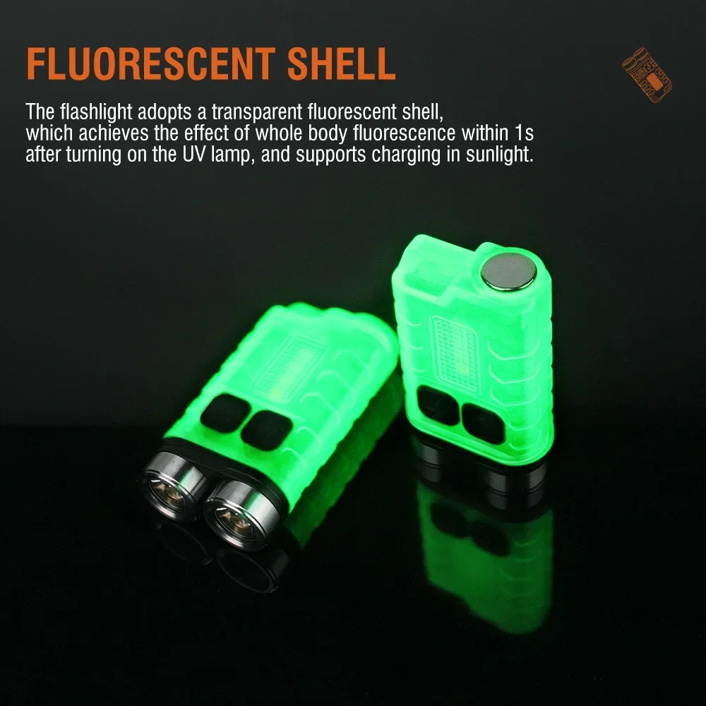 BORUiT V3 LED キーホルダー ポータブル 900 - Keychain Flashlight のレビューと価格