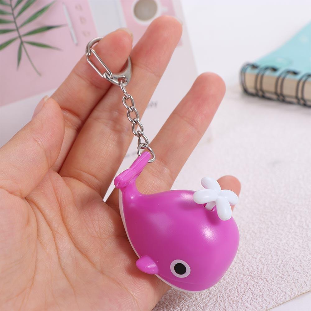 かわいいサウンドライト付き海クジラキーホルダー、光る懐中電灯 - Keychain Flashlight のレビューと価格