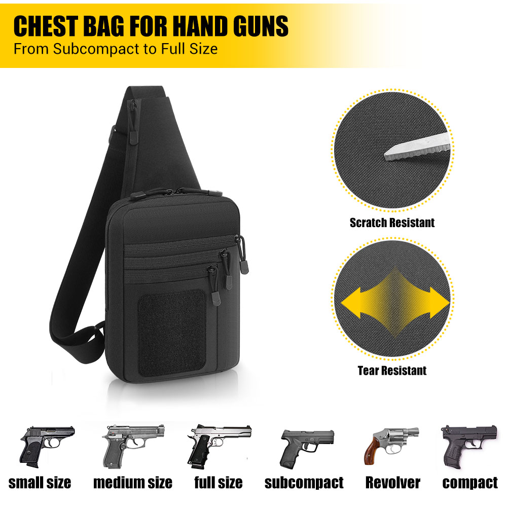 戦術的なピストルガンバッグ隠しキャリーガンホルスターハンドガ - Edc Concealed Carry Holster のレビューと価格