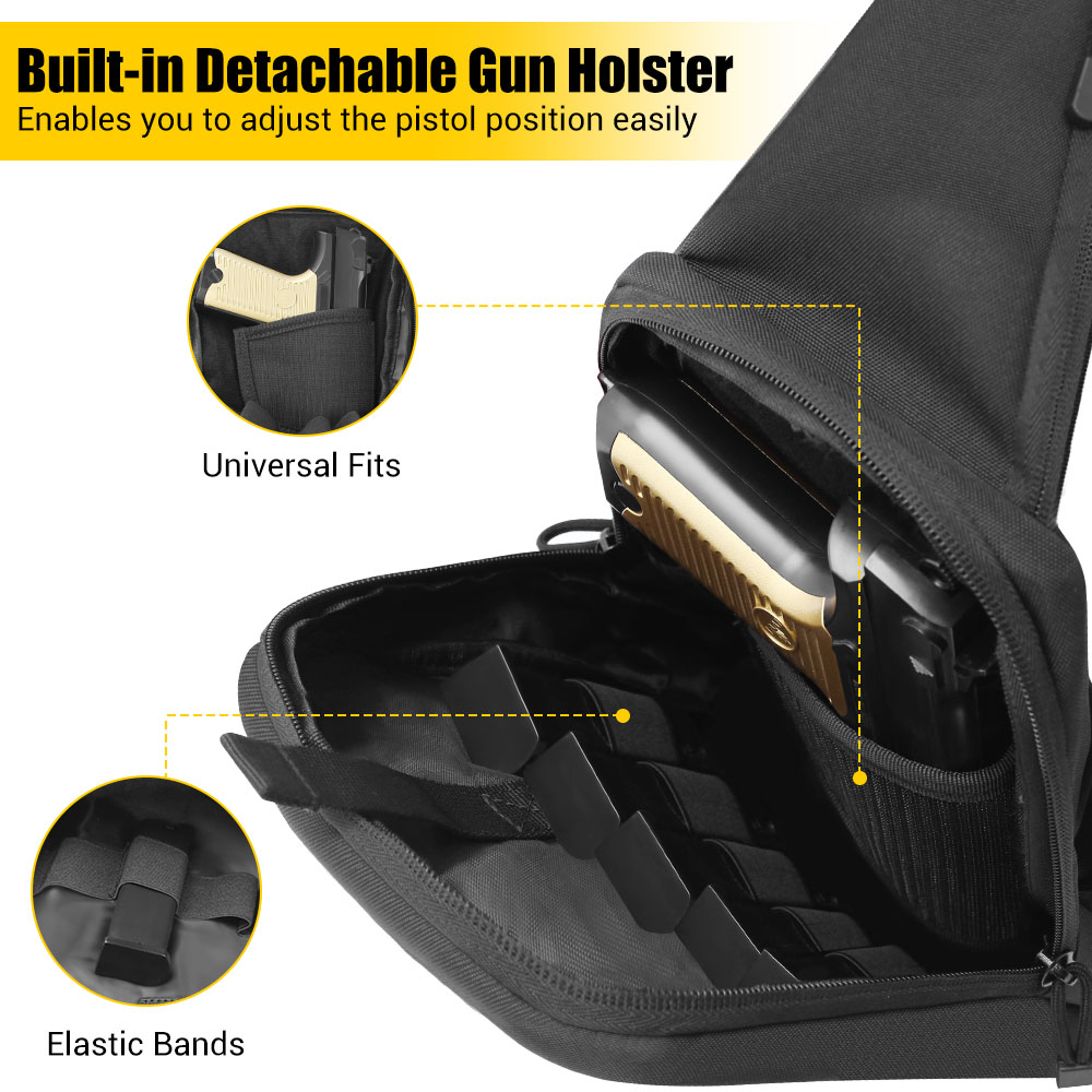 戦術的なピストルガンバッグ隠しキャリーガンホルスターハンドガ - Edc Concealed Carry Holster のレビューと価格