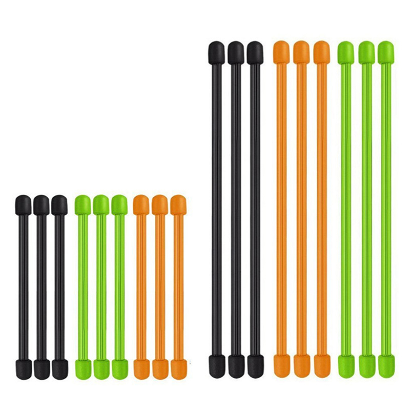 5 個のシリコンジップタイ、スチールコアシリコンツイストタイ - Gear Tie Reusable のレビューと価格