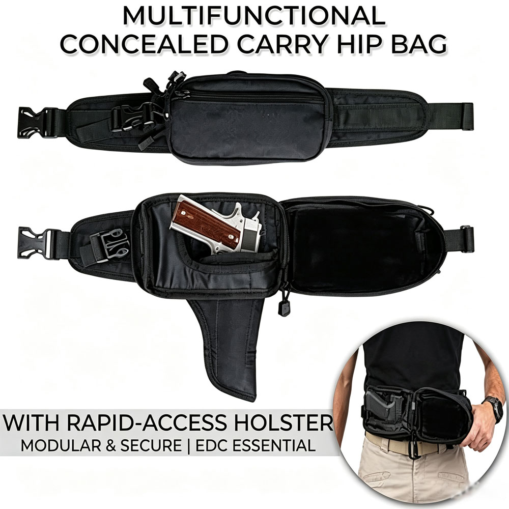 タクティカルピストルバッグ、銃用バッグ、隠しホルスター付き、 - Edc Concealed Carry Holster のレビューと価格