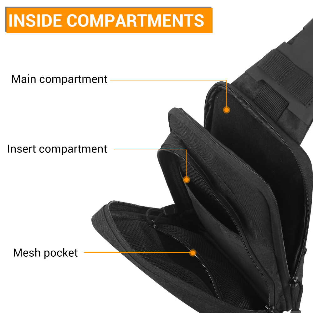 素早く取り出せるピストルバッグ。隠し持ち用のチェストバッグで - Edc Concealed Carry Holster のレビューと価格