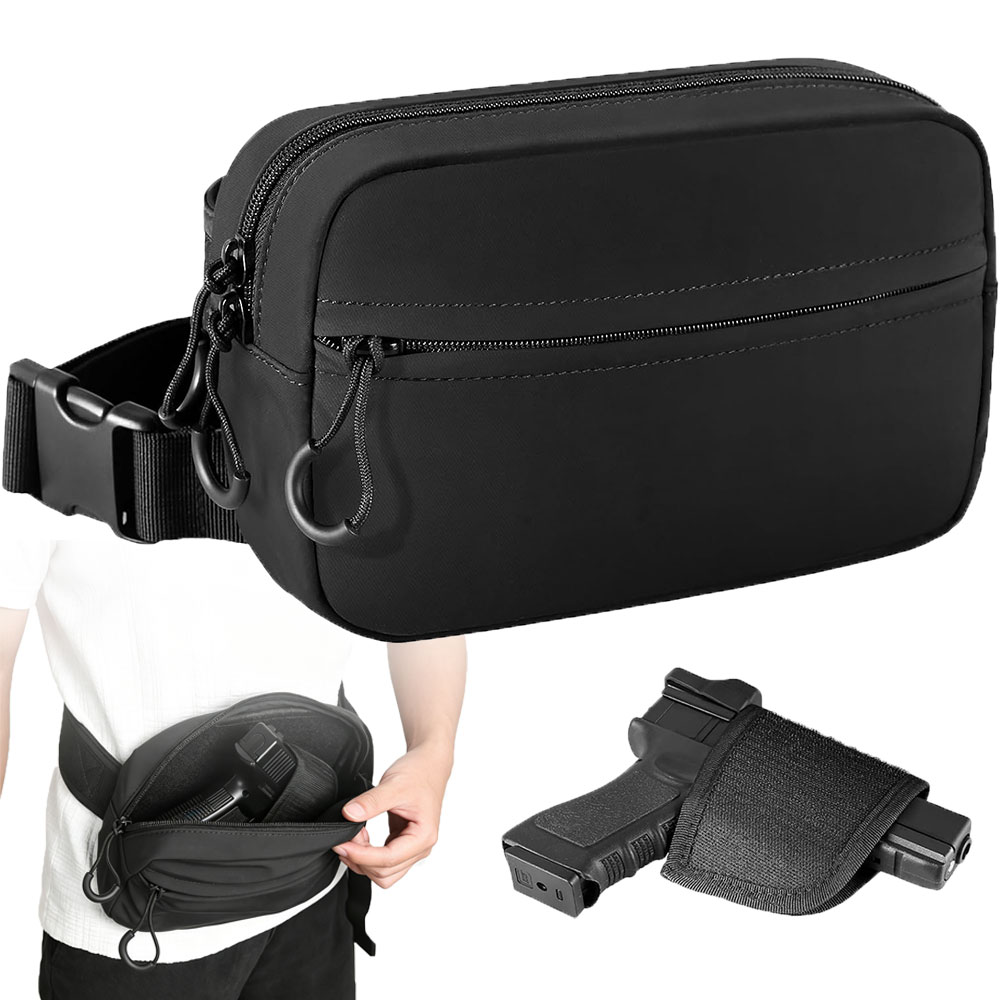 ガンバッグ 隠し携帯用ウエストバッグ タクティカルファニーパ - Edc Concealed Carry Holster のレビューと価格
