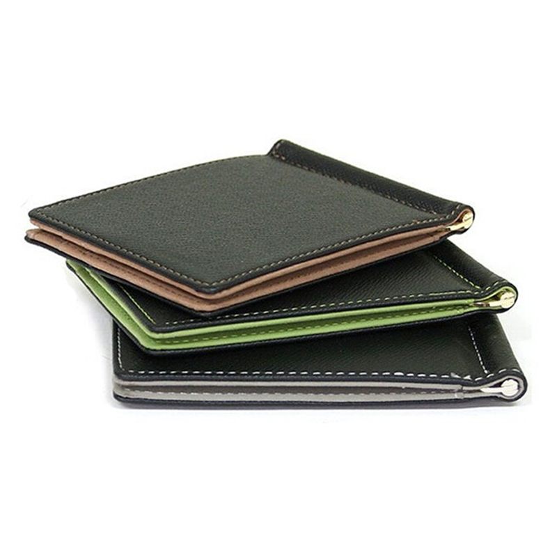男性と女性のための薄い革の財布,金属クランプ付きのカジュアル - Money Clip Magnetic のレビューと価格