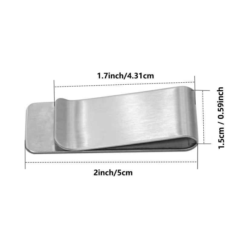 20個入り ステンレス製 シルバー スリムウォレット メンズ - Money Clip Magnetic のレビューと価格
