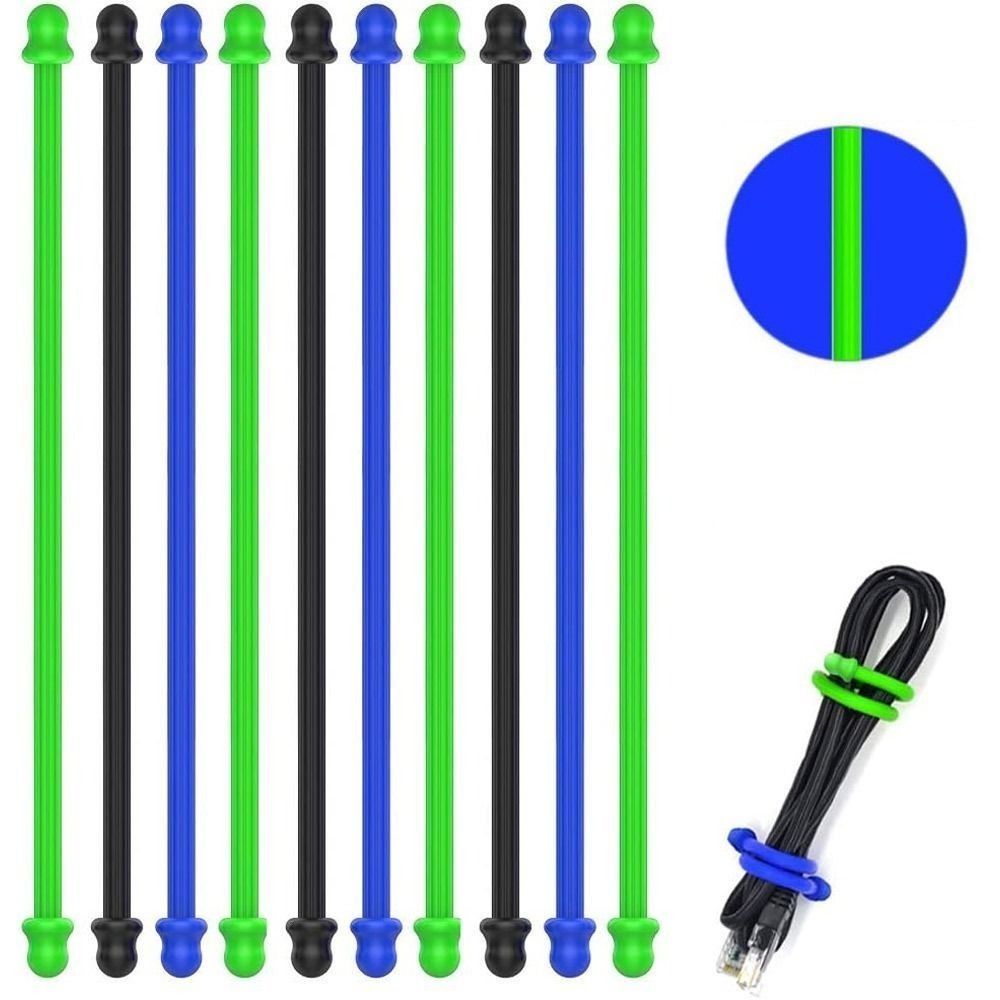 再利用可能なシリコンラバーツイストタイ、整理用ケーブルタイス - Gear Tie Reusable のレビューと価格