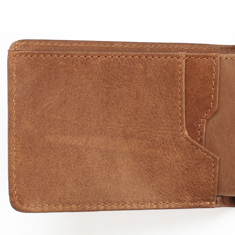 本革製メンズ財布 スリム ヴィンテージ RFIDブロッキング - Money Clip Magnetic のレビューと価格