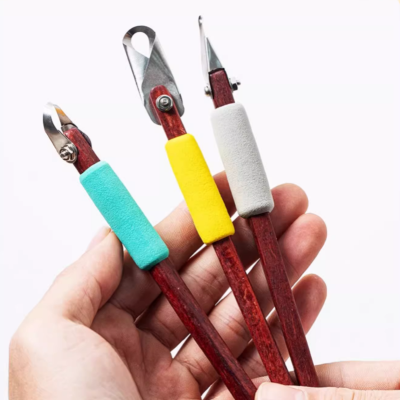 セラミックリングカービングナイフ、木製ハンドル、シングルヘッ - Pocket Knife Ceramic のレビューと価格