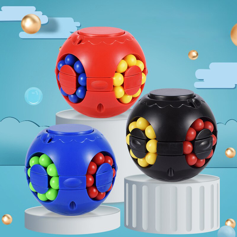 マジックビーンパズルキューブスピナー回転スライドジャイロフィ - Fidget Spinner Bearing のレビューと価格