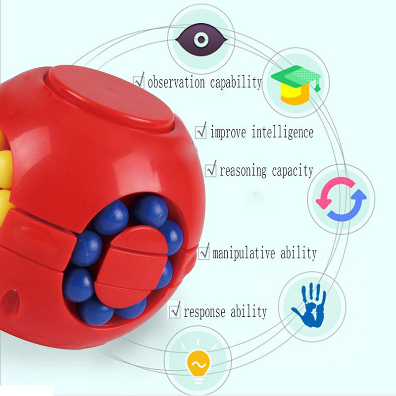 マジックビーンパズルキューブスピナー回転スライドジャイロフィ - Fidget Spinner Bearing のレビューと価格