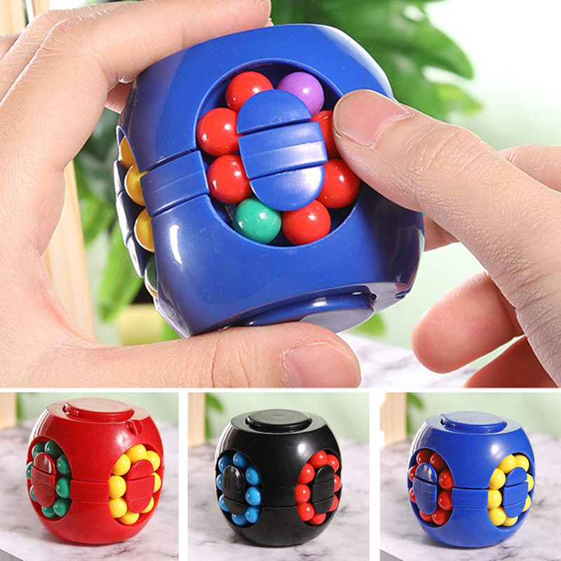 マジックビーンパズルキューブスピナー回転スライドジャイロフィ - Fidget Spinner Bearing のレビューと価格