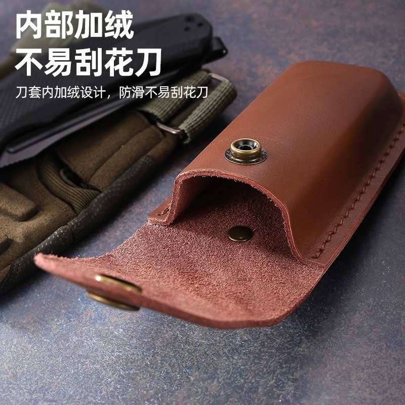 本革製折りたたみナイフ用シース、携帯用ベルトキャリーケース、 - Edc Carry Belt Leather のレビューと価格