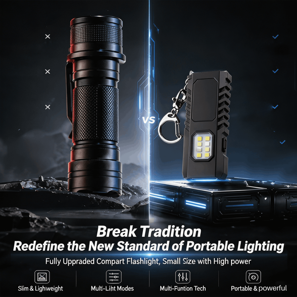 ミニEDCキーチェーン懐中電灯、USB充電式、COB作業灯付 - Keychain Flashlight のレビューと価格