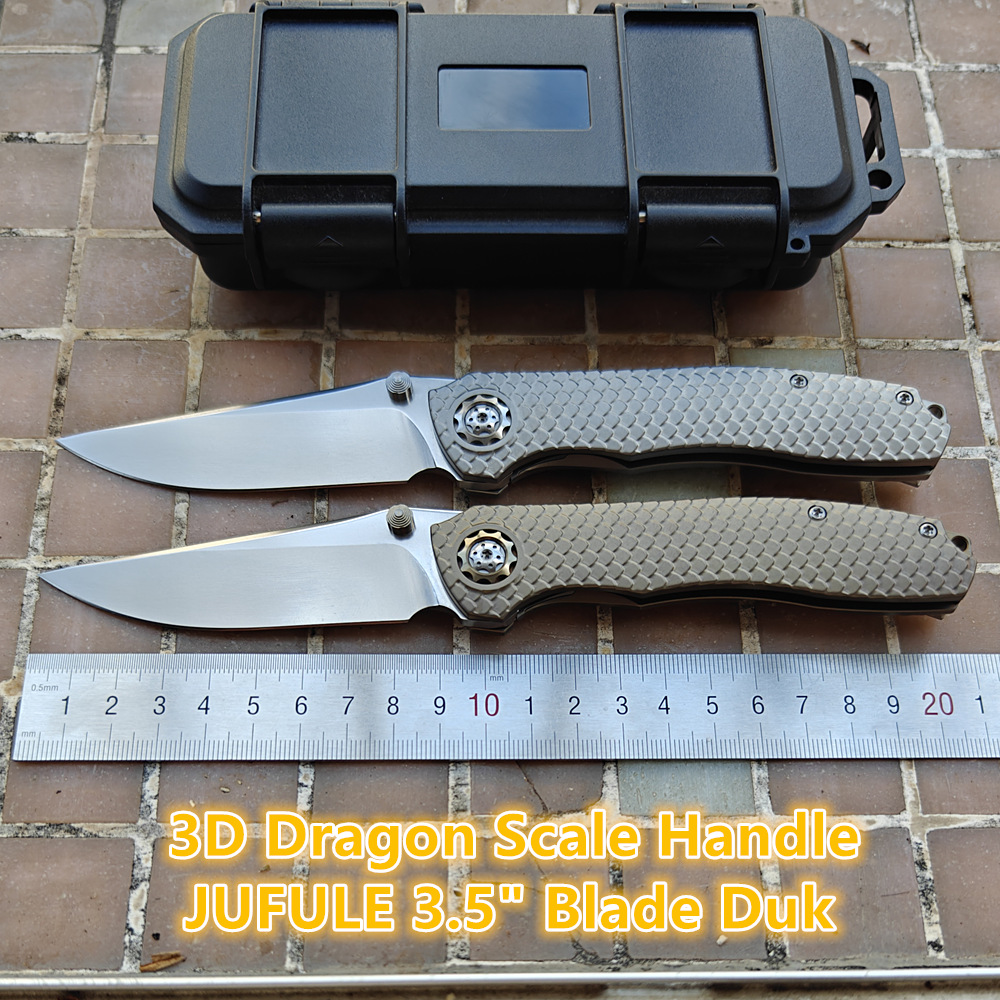 JUFULE 新型 DUK ドラゴンスケール コンタードチタ - Pocket Knife Ceramic のレビューと価格